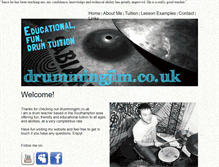 Tablet Screenshot of drummingjim.co.uk